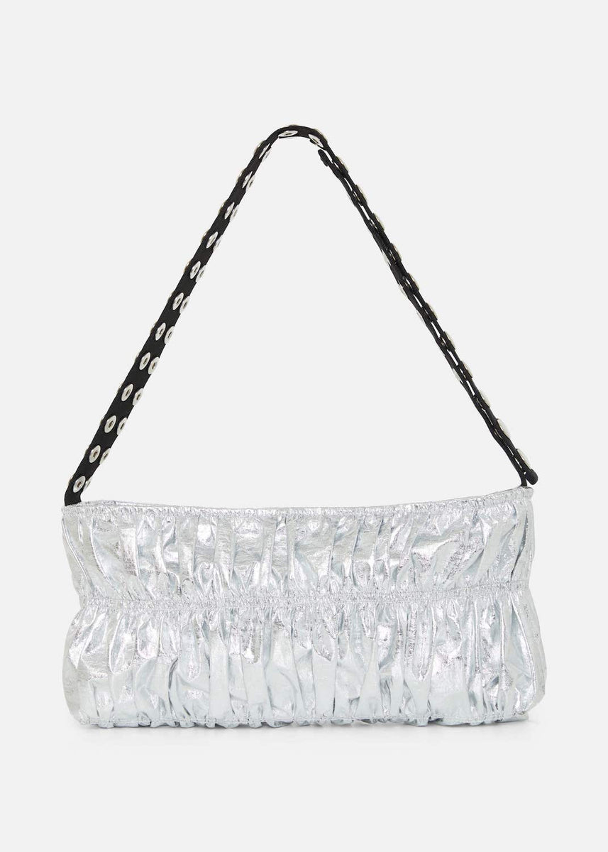 Miss Lola  Silver Crossbody Shoulder Bag – MISS LOLA