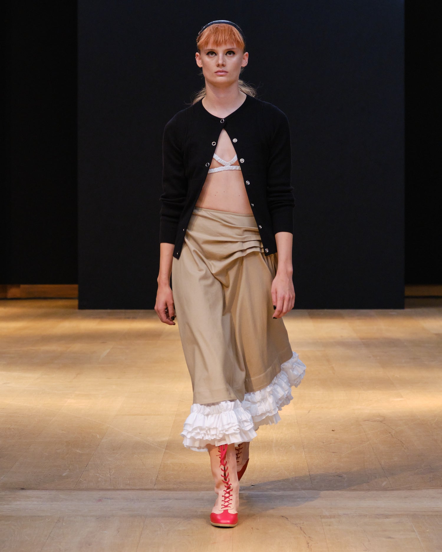 Molly Goddard SS24 - Georgia Cardigan, Jules Skirt, Rosa Boots