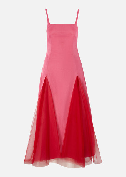 Molly goddard pink organza dress best sale