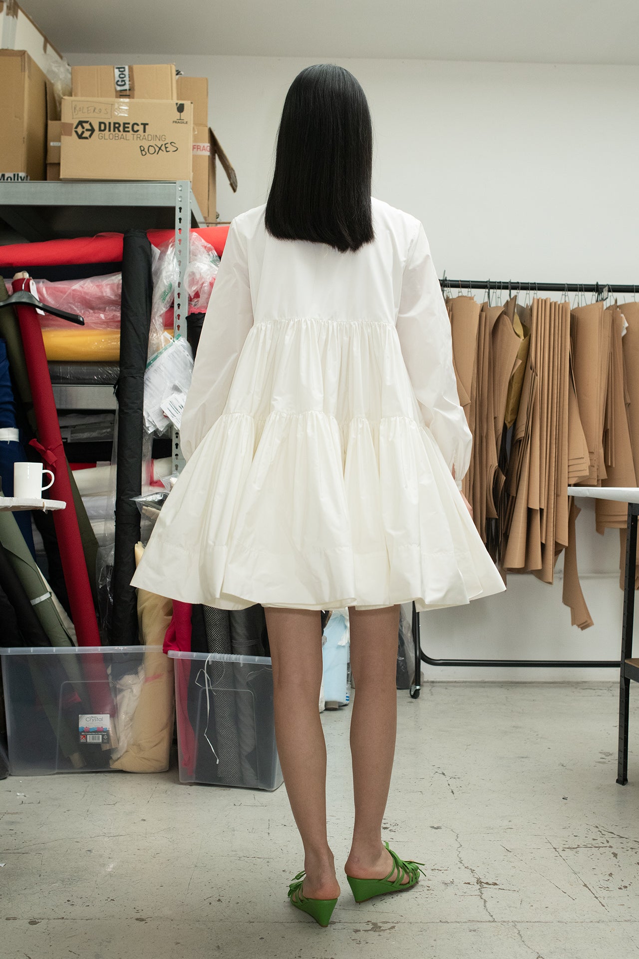 Molly goddard white dress top