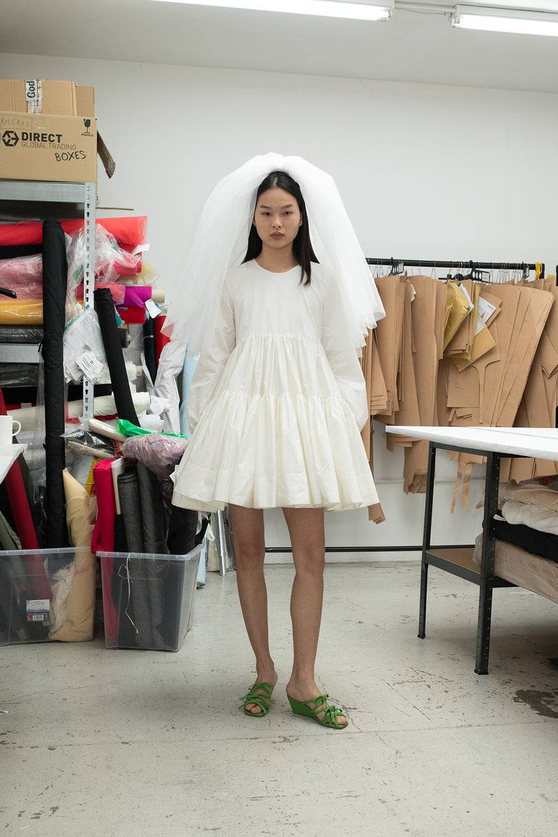Cinnabar Dress Ivory – Molly Goddard