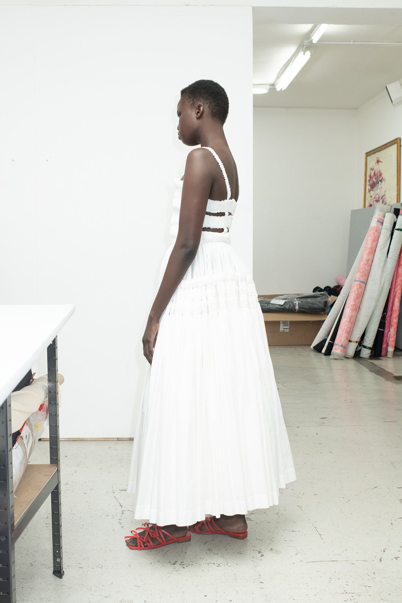Larry Dress Ivory – Molly Goddard