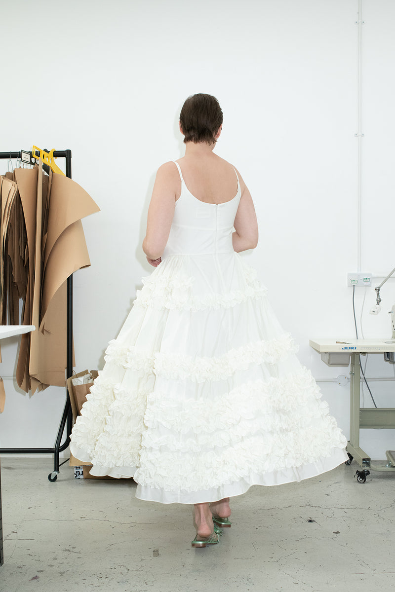 Saturnia Dress Ivory Molly Goddard