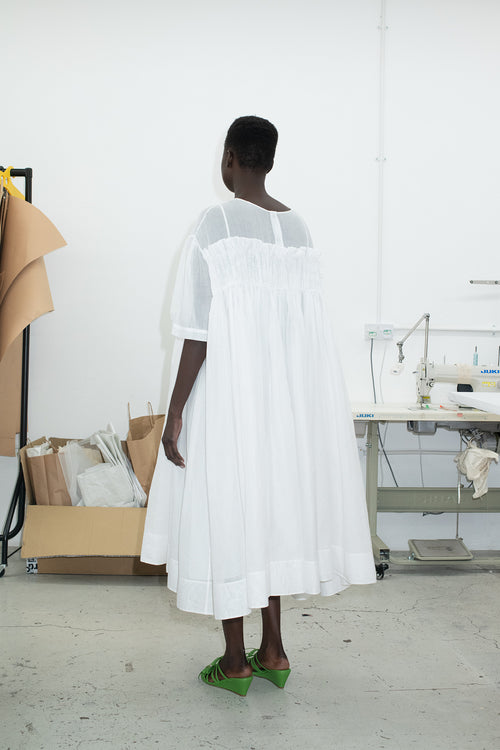 Solly Dress White – Molly Goddard